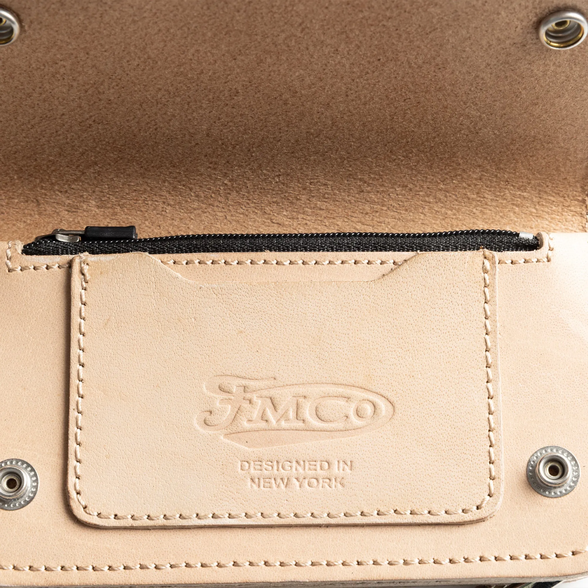 SMALL TRUCKER - Vegetable Tanned Leather Wallet