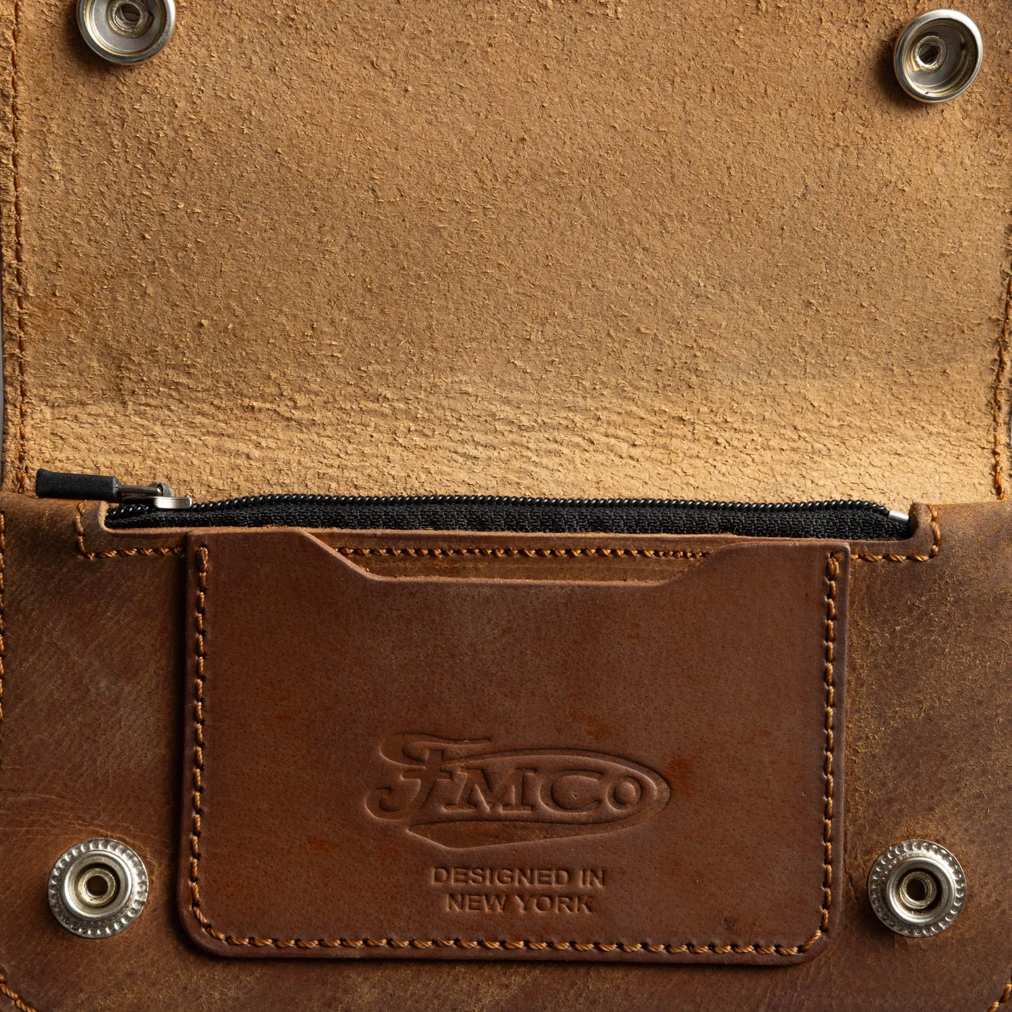 SMALL TRUCKER - Vegetable Tanned Leather Wallet