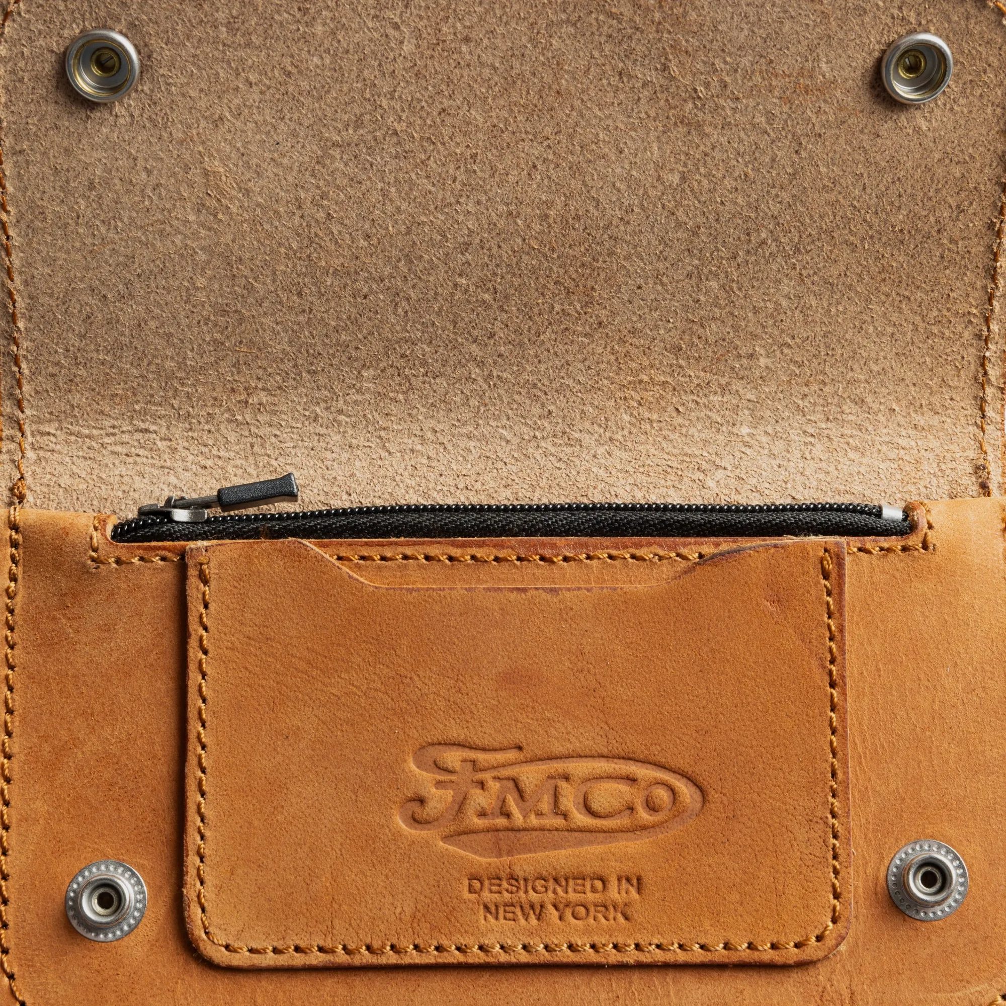 SMALL TRUCKER - Vegetable Tanned Leather Wallet