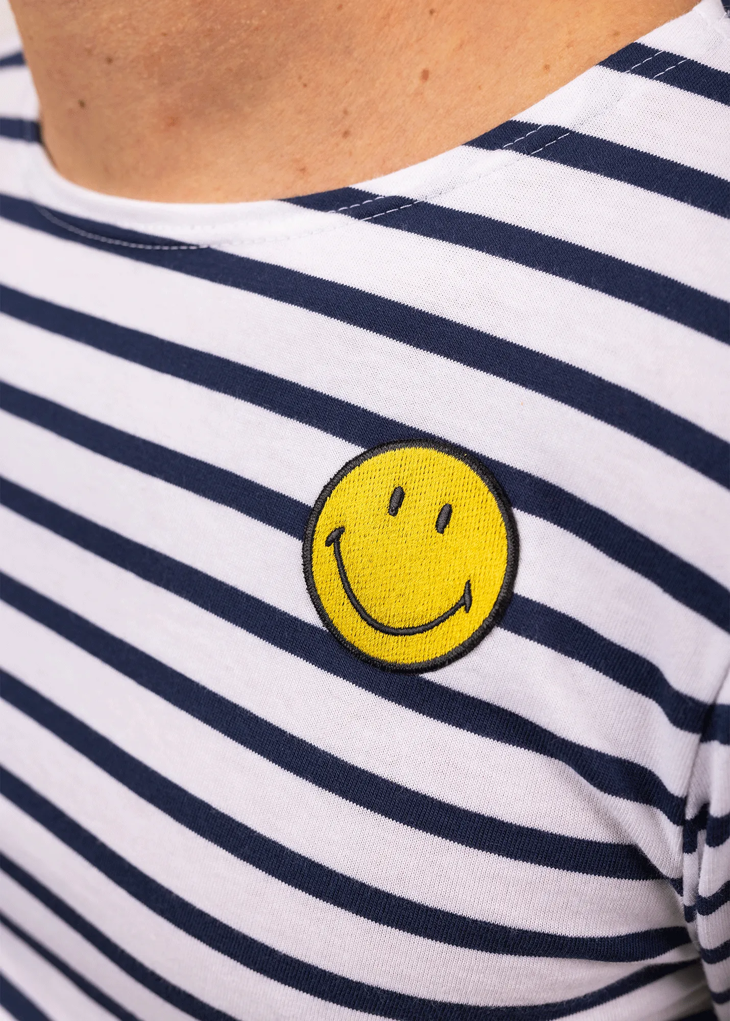 Smiley iconic sailor striped shirt - SAINT JAMES x Smiley