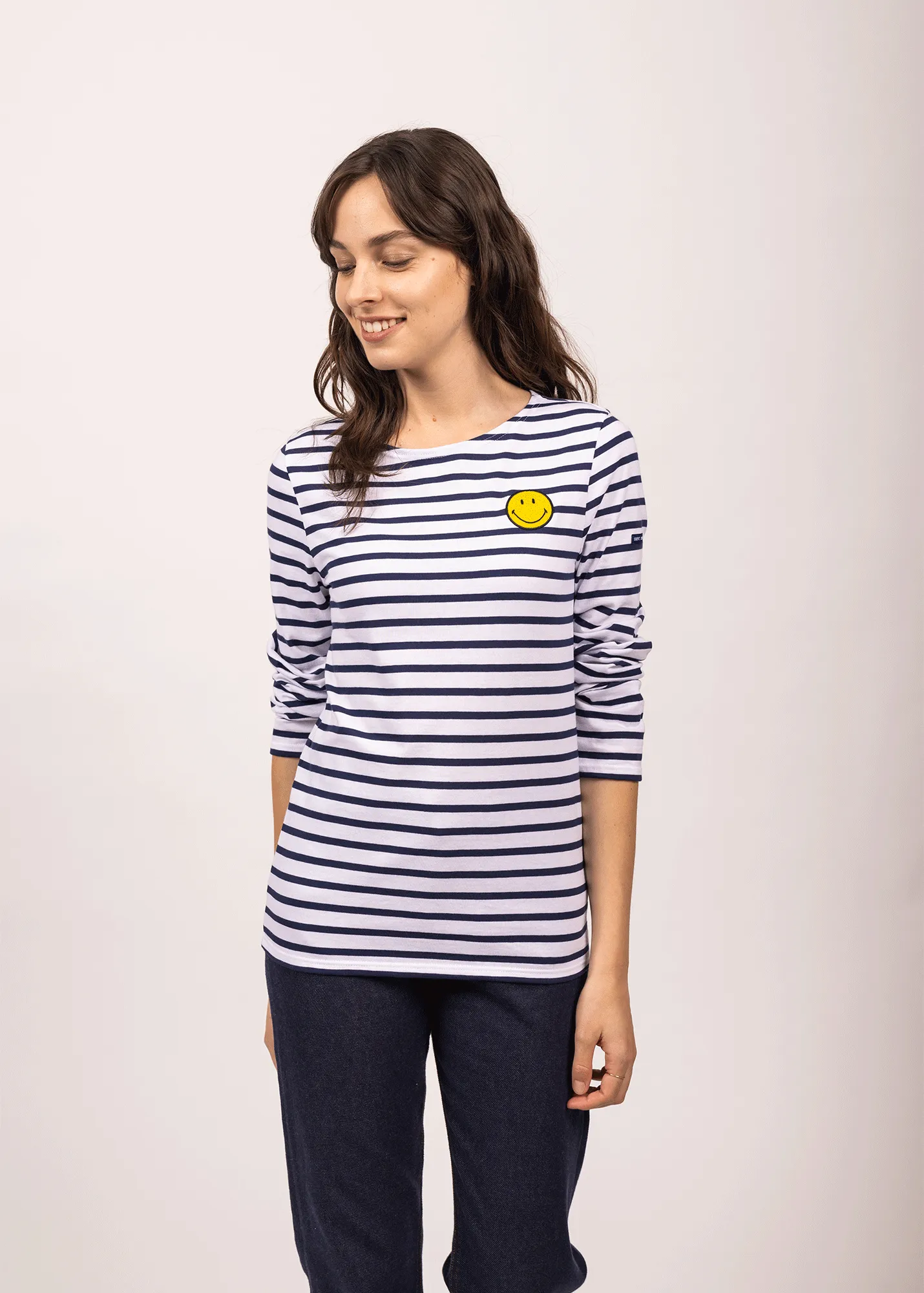 Smiley iconic sailor striped shirt - SAINT JAMES x Smiley