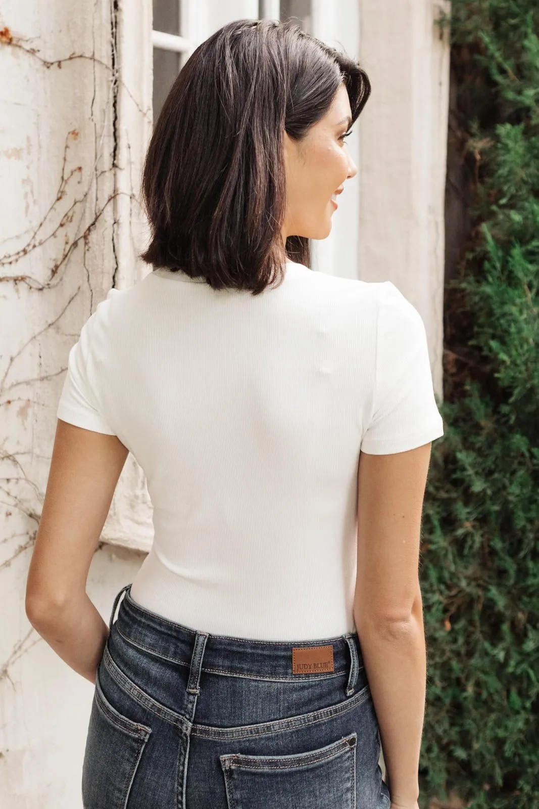 Snap It Up Bodysuit in White