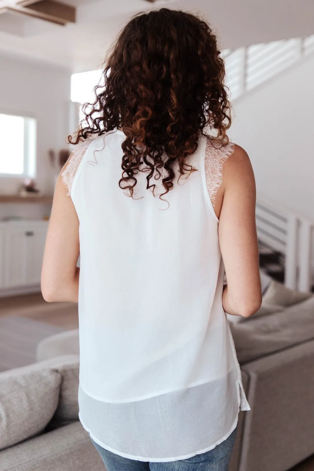 Spotted In Lace Tank