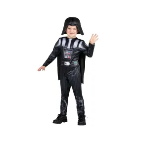 Star Wars Darth Vader Costume for Toddlers, Black Padded Jumpsuit