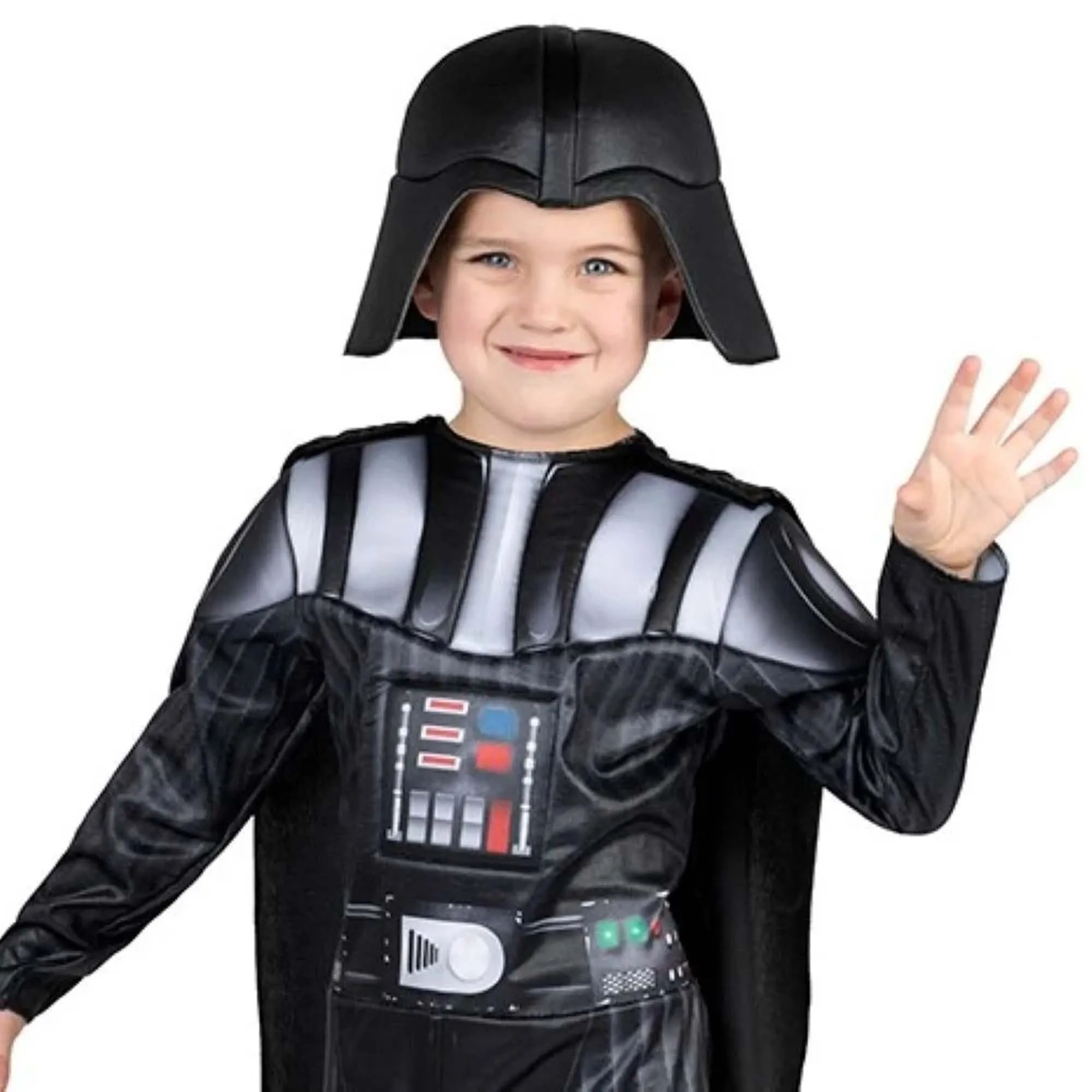 Star Wars Darth Vader Costume for Toddlers, Black Padded Jumpsuit