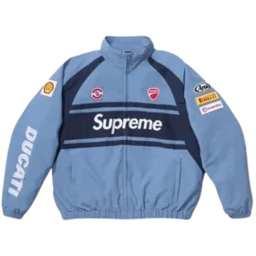 Supreme x Ducati Track Jacket 'Blue'