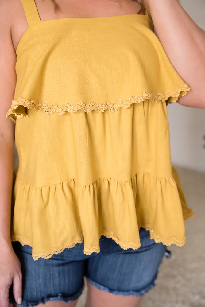 Sweet Like Honey Sleeveless Top [Online Exclusive]