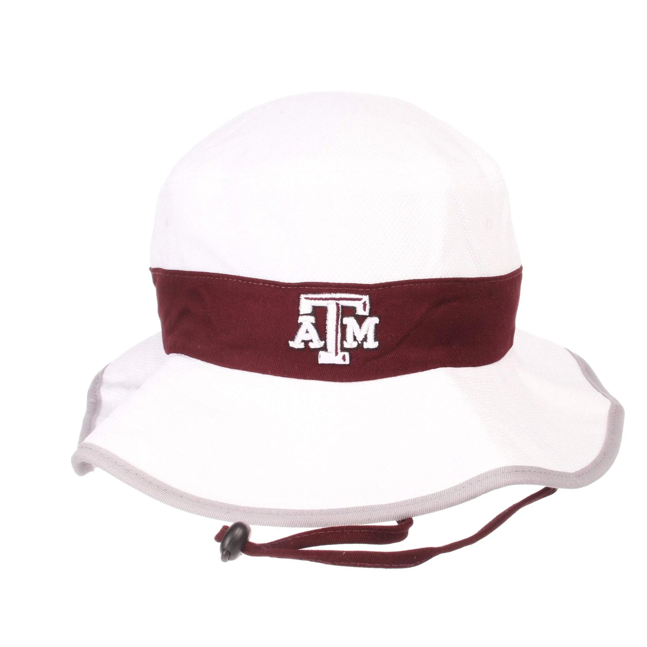 Texas A&M Aggies Zephyr "Centerline" White Low Profile Bucket Hat Cap (L/XL)