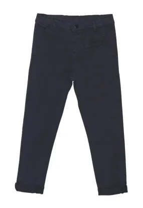 The Luke Solid Stretch Twill Pants - Ink Blue - KIDS