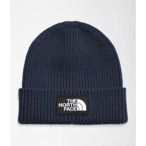 The North Face Logo Box Cuffed Beanie Summit Navy