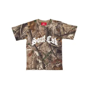 The Souf Cak Forest Camo Shirt- White Logo