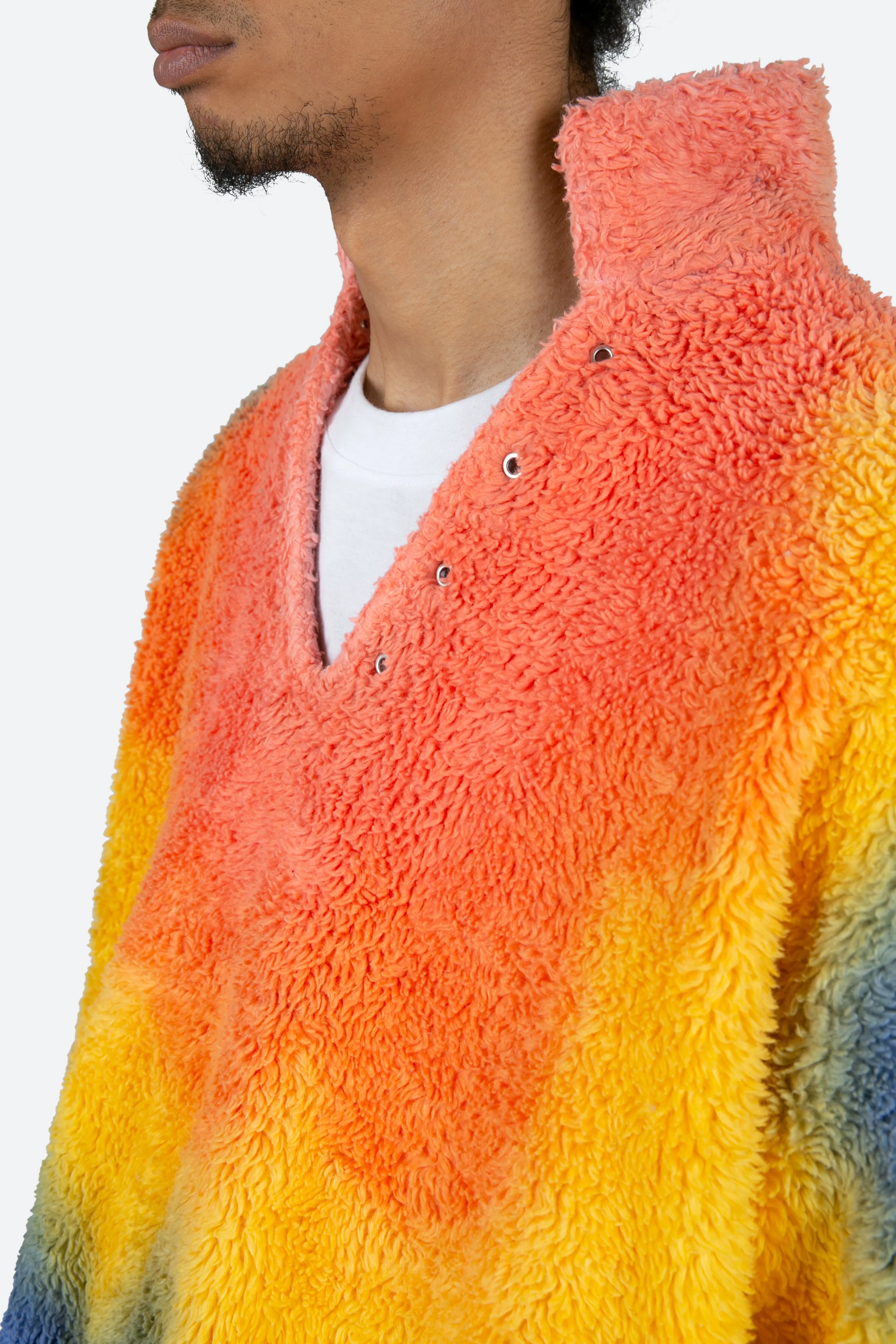 Tie Dye Sherpa Pullover - Multi