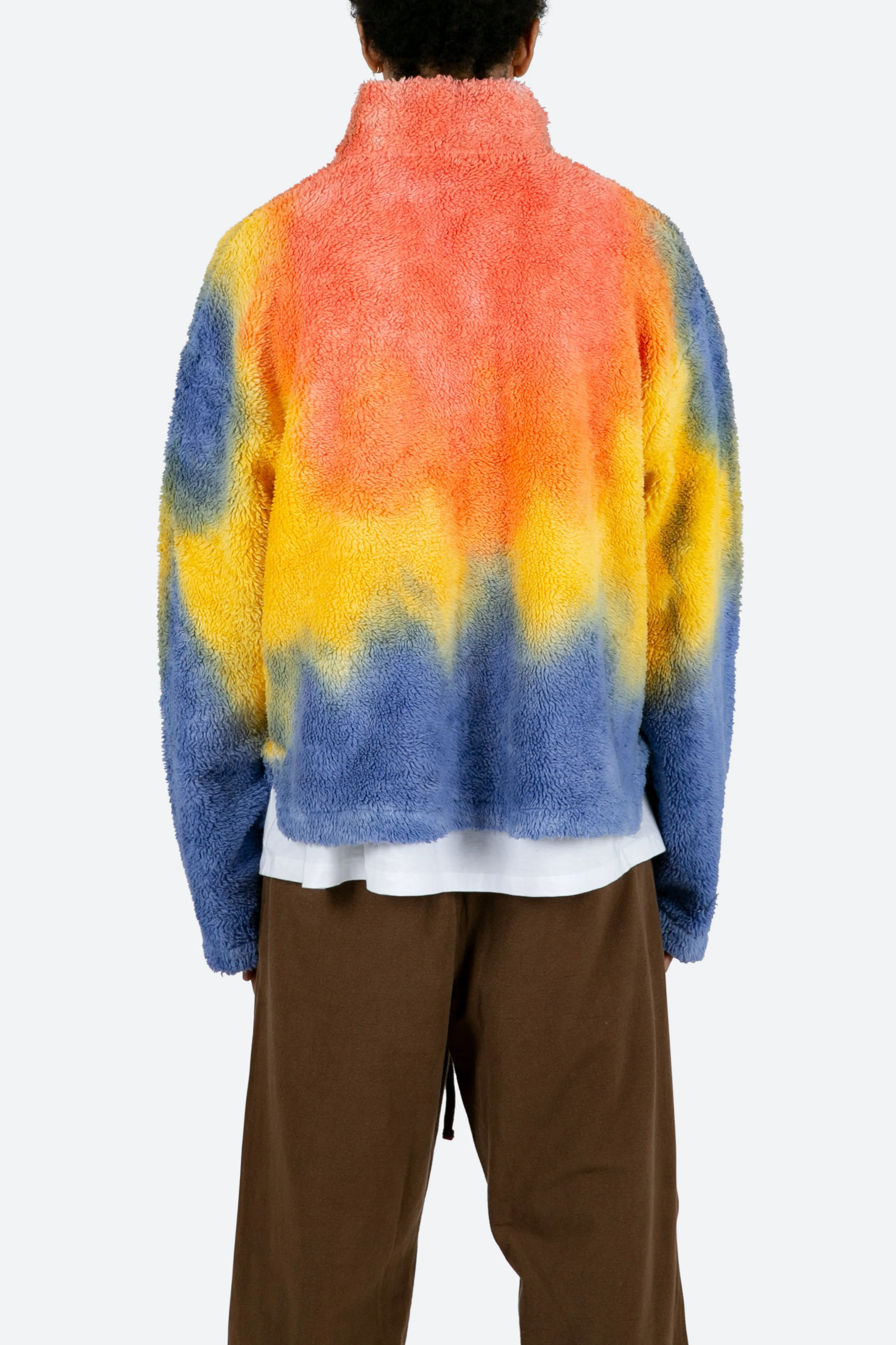 Tie Dye Sherpa Pullover - Multi