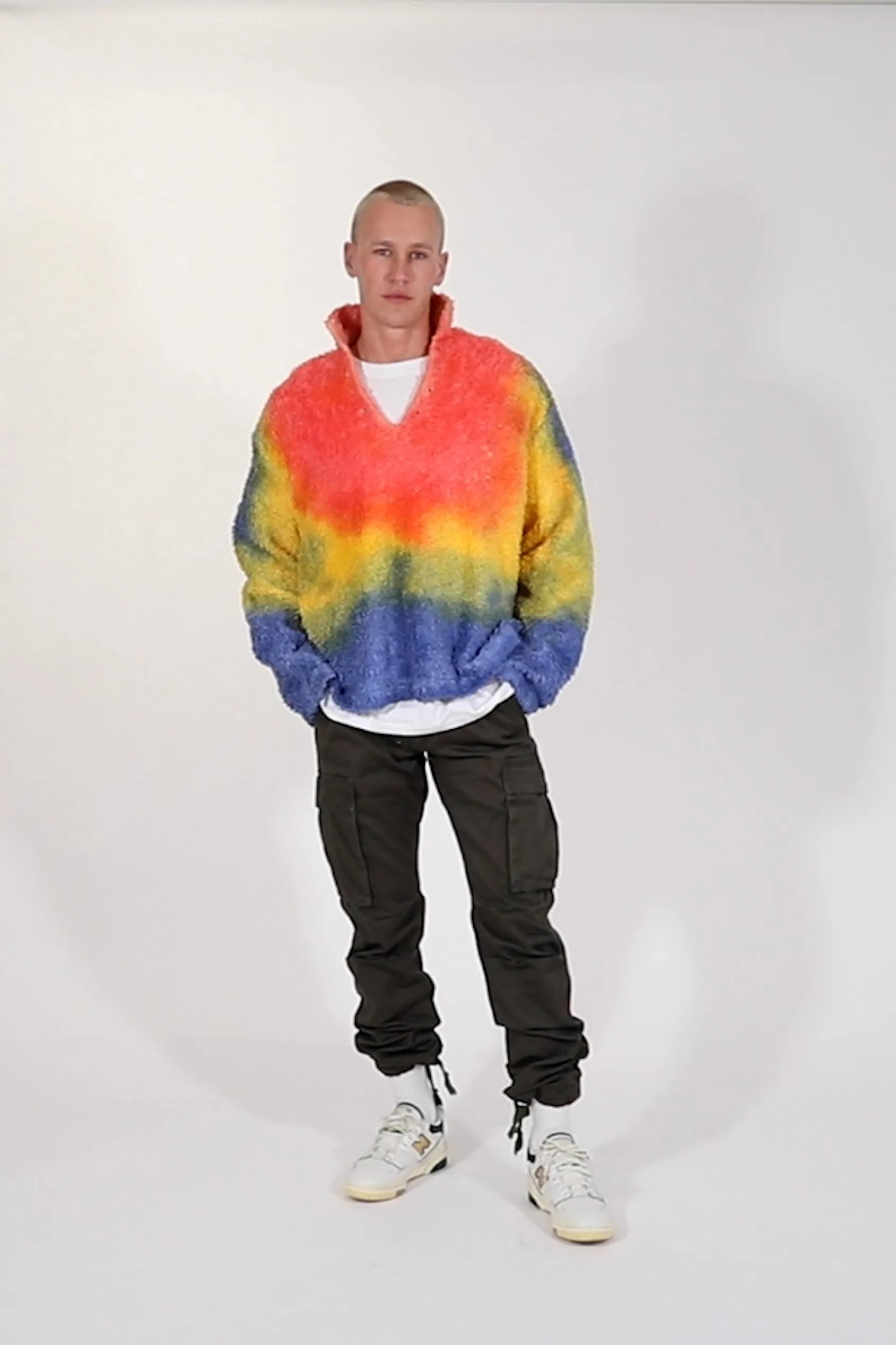 Tie Dye Sherpa Pullover - Multi