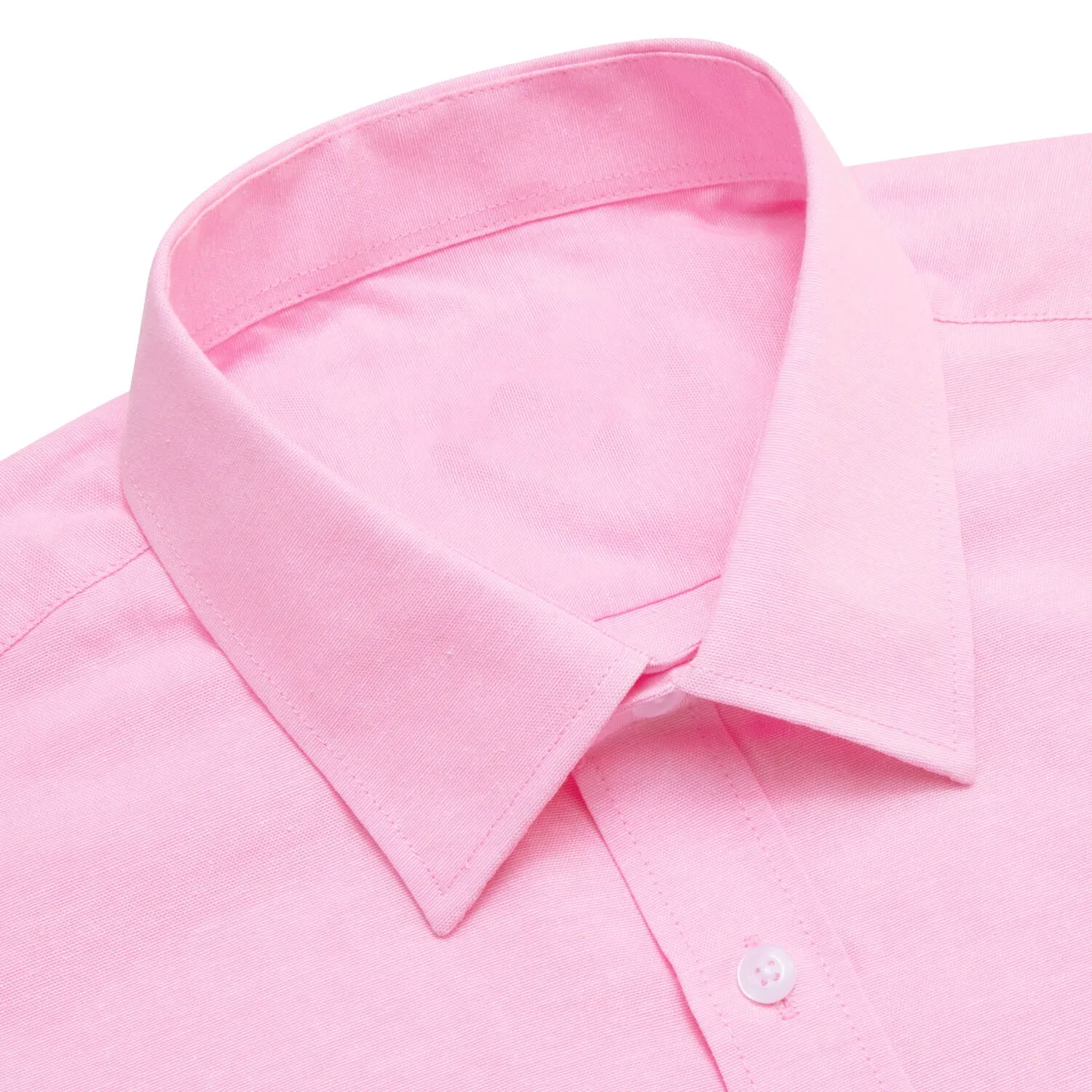 Ties2you Button Down Shirt Light Pink Solid Men's Shirt for Business