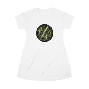 Toad Skin All Over Print T-Shirt Dress