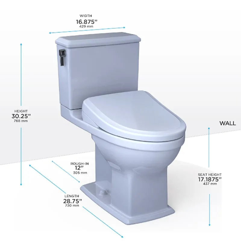 TOTO Connelly Washlet  S7 Two-Piece 1.28 & 0.9 GPF