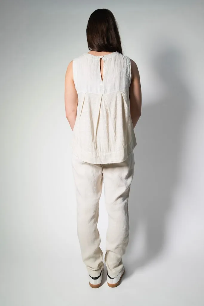 Transit Par Such Linen Slub Tank in Ivory