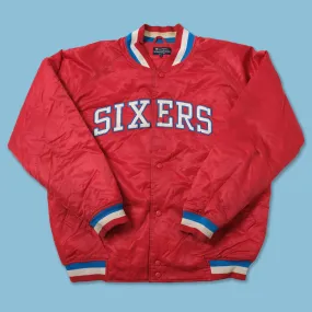 Vintage Champion Philadelphia 76ers Bomber Jacket Large