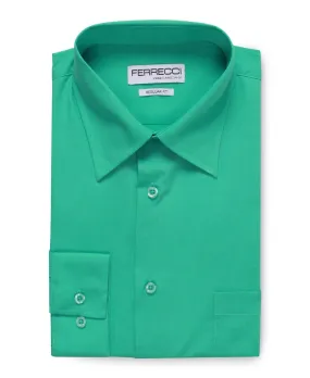 Virgo Turquoise Green Regular Fit Shirt