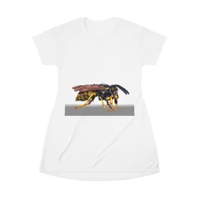 Wasp All Over Print T-Shirt Dress