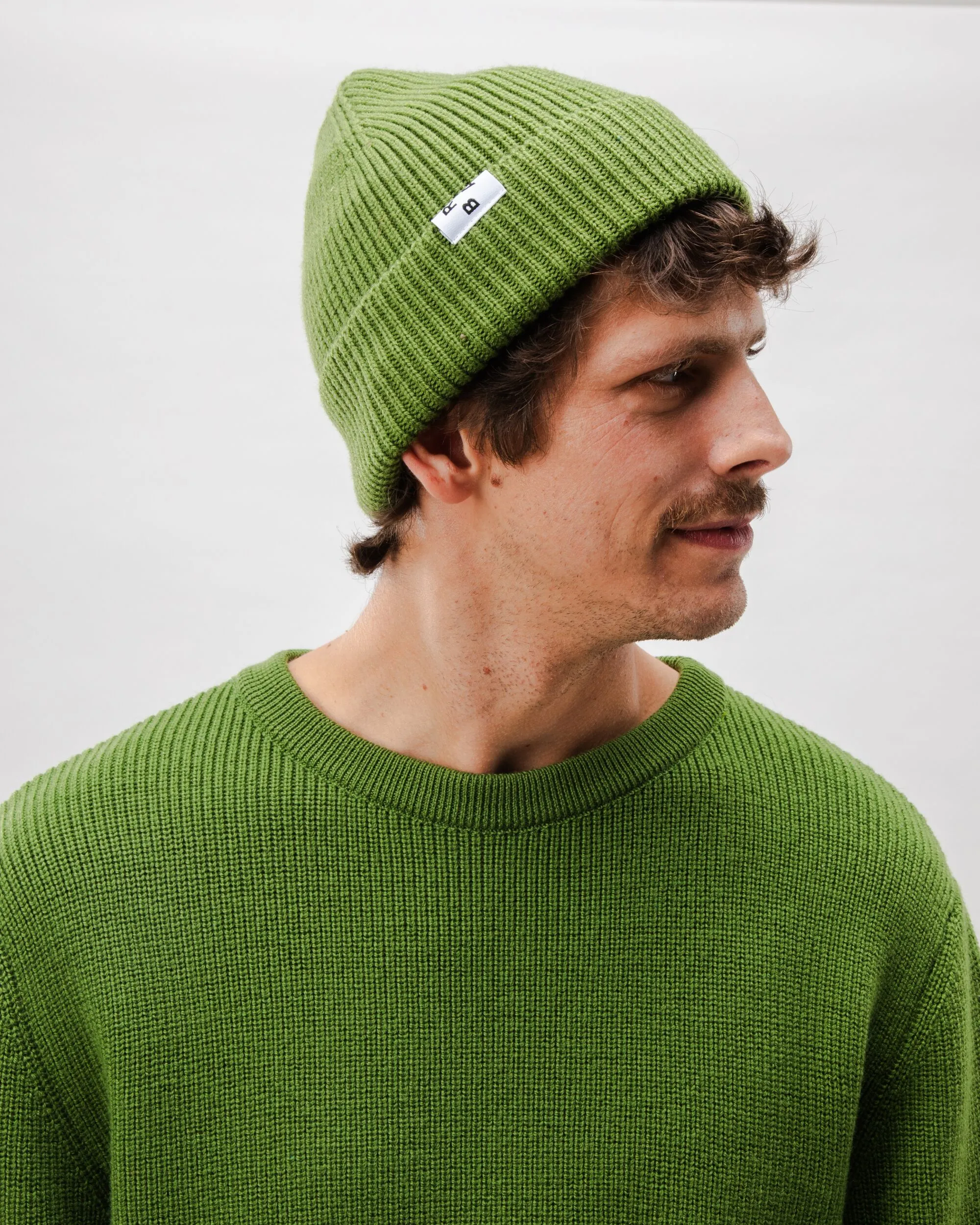 Waterfront Wool Beanie Green