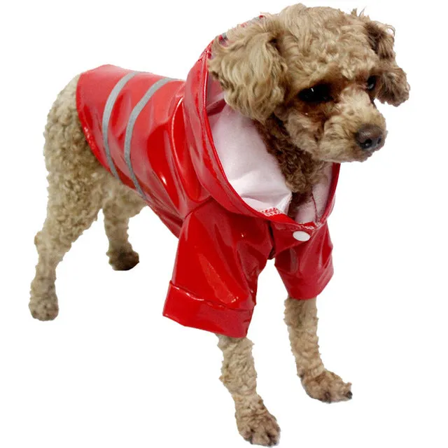 Waterproof Hoodie With Safety Reflective Stripe Raincoat