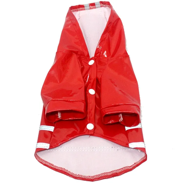 Waterproof Hoodie With Safety Reflective Stripe Raincoat