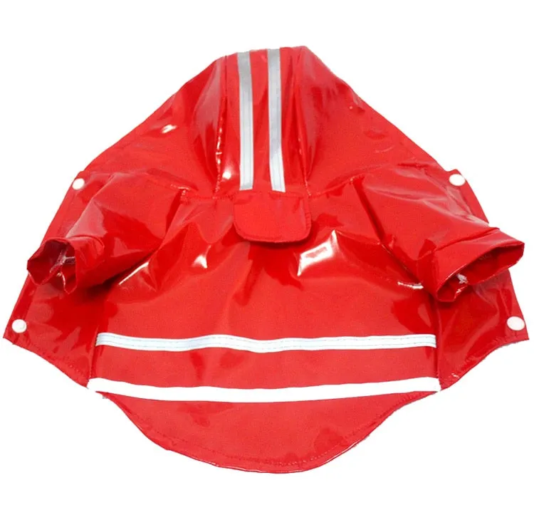 Waterproof Hoodie With Safety Reflective Stripe Raincoat