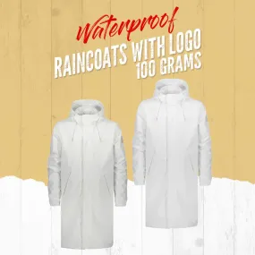 Waterproof Raincoats With Logo Good Qualty 100 Grams - Raincoat Hiking Long Hooded