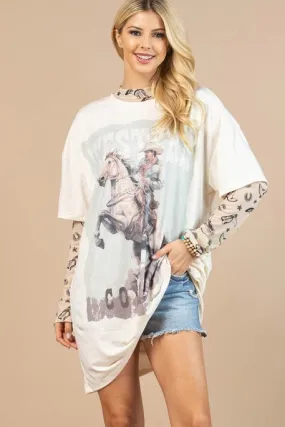 Western Cowboy T-Dress