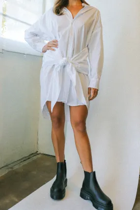 White Norah Shirt Dress