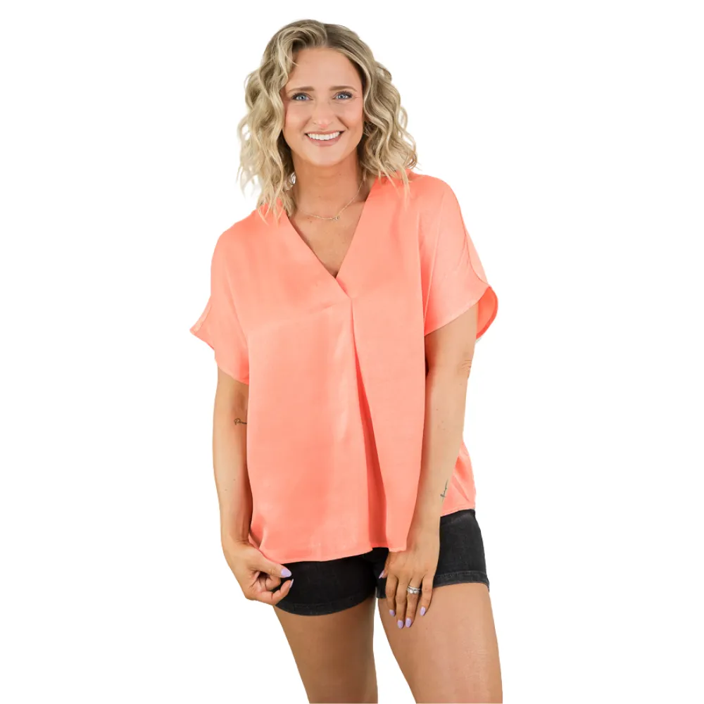 Wishful Thinker Top in Persimmon [Online Exclusive]