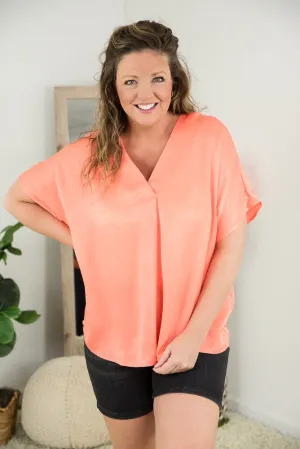 Wishful Thinker Top in Persimmon [Online Exclusive]