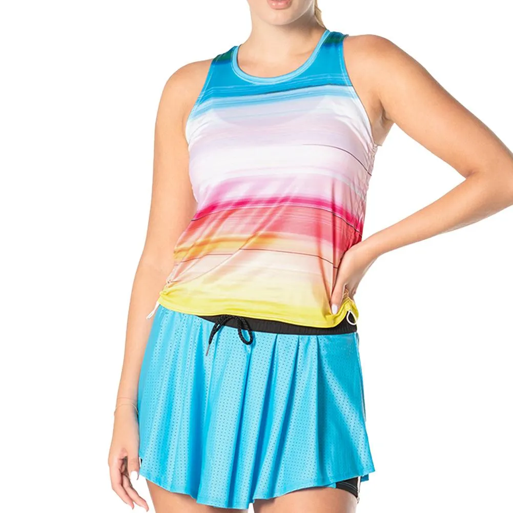 Women's Tropical Bliss Crop Tennis Tank Parrot