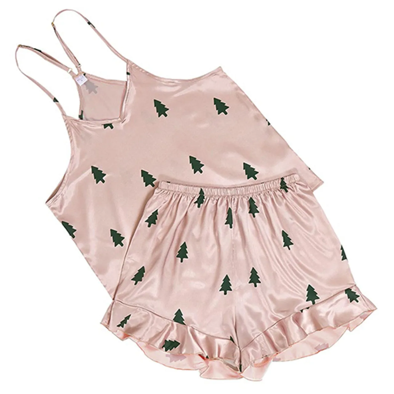 Woodland Tree Cami   Ruffled Shorts PJ sets