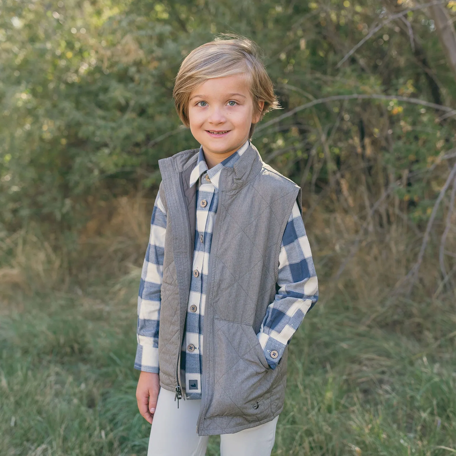 Youth Bryson Ripstop Quilted Vest