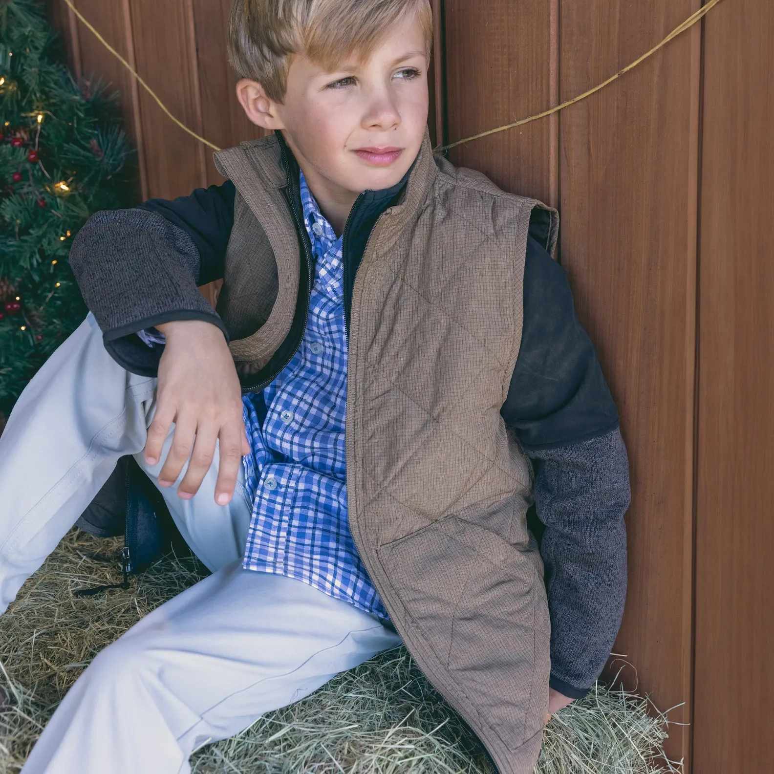 Youth Bryson Ripstop Quilted Vest