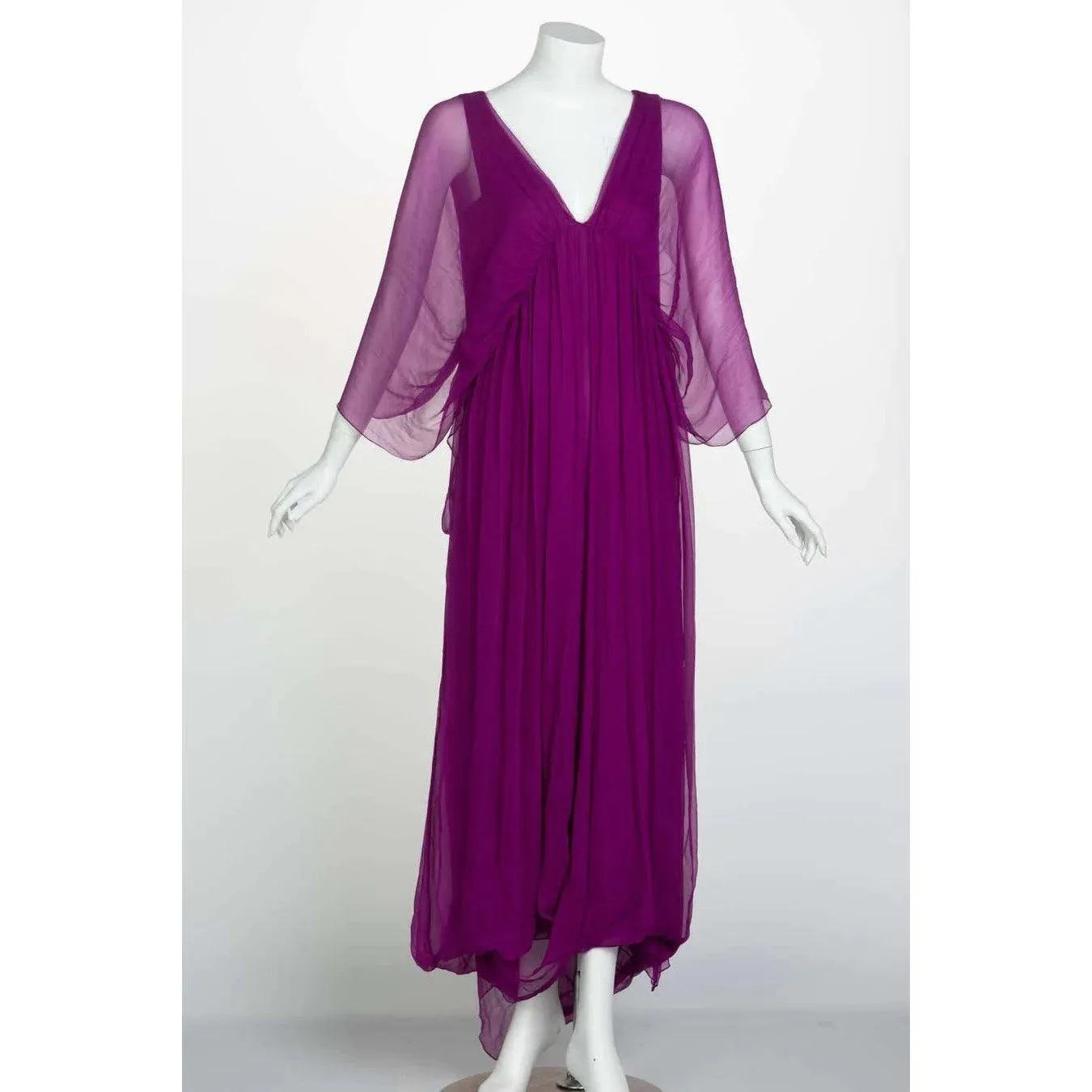 Yves Saint Laurent Soir Chiffon Evening Dress | FR 36