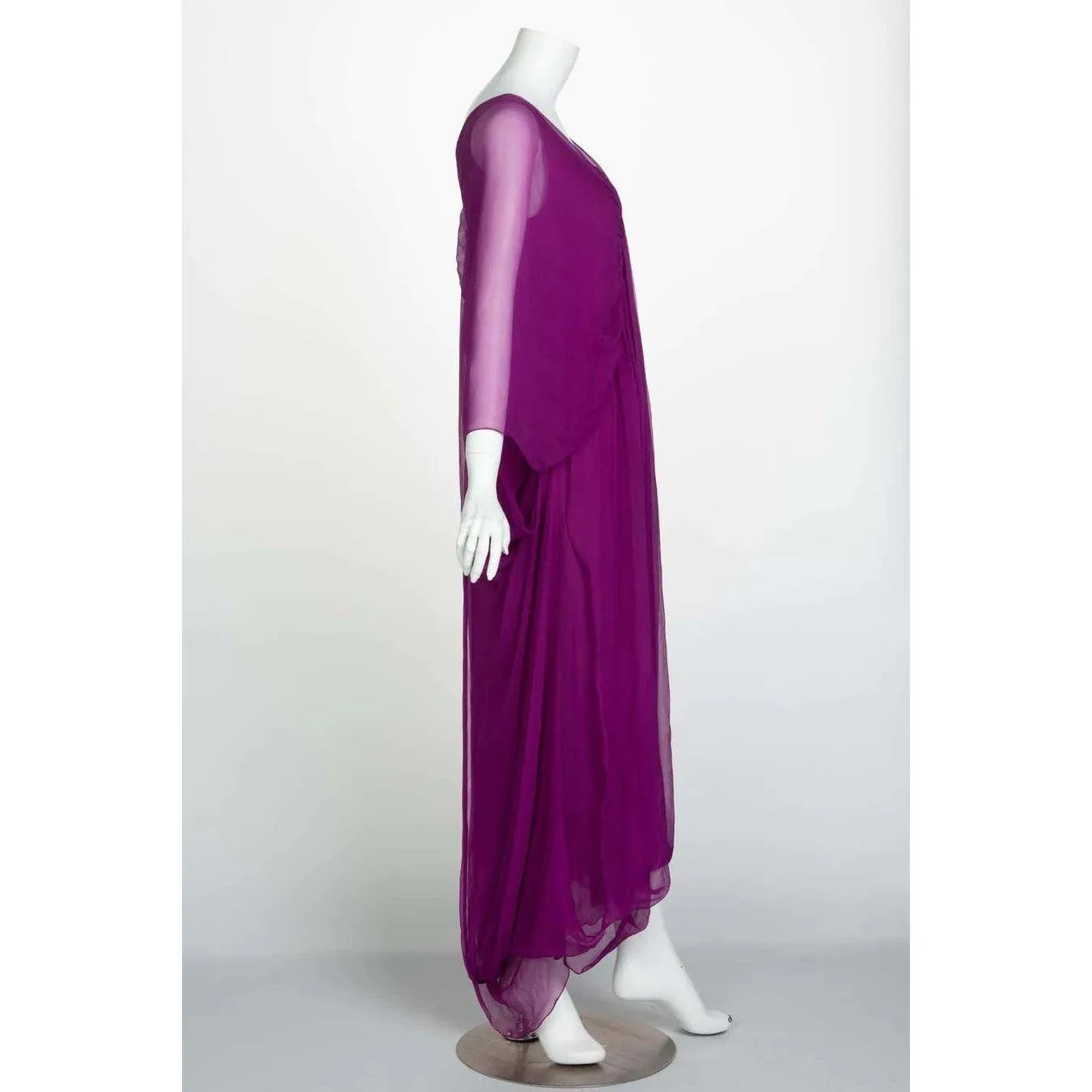 Yves Saint Laurent Soir Chiffon Evening Dress | FR 36