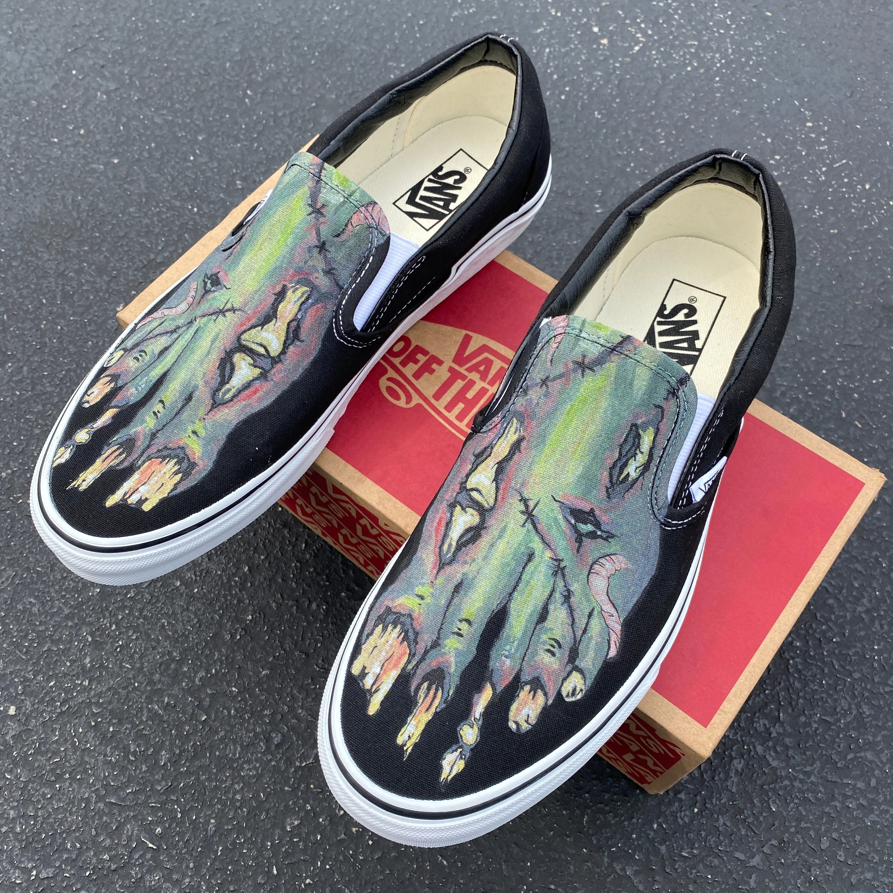 Zombie Feet - Custom Slip Ons